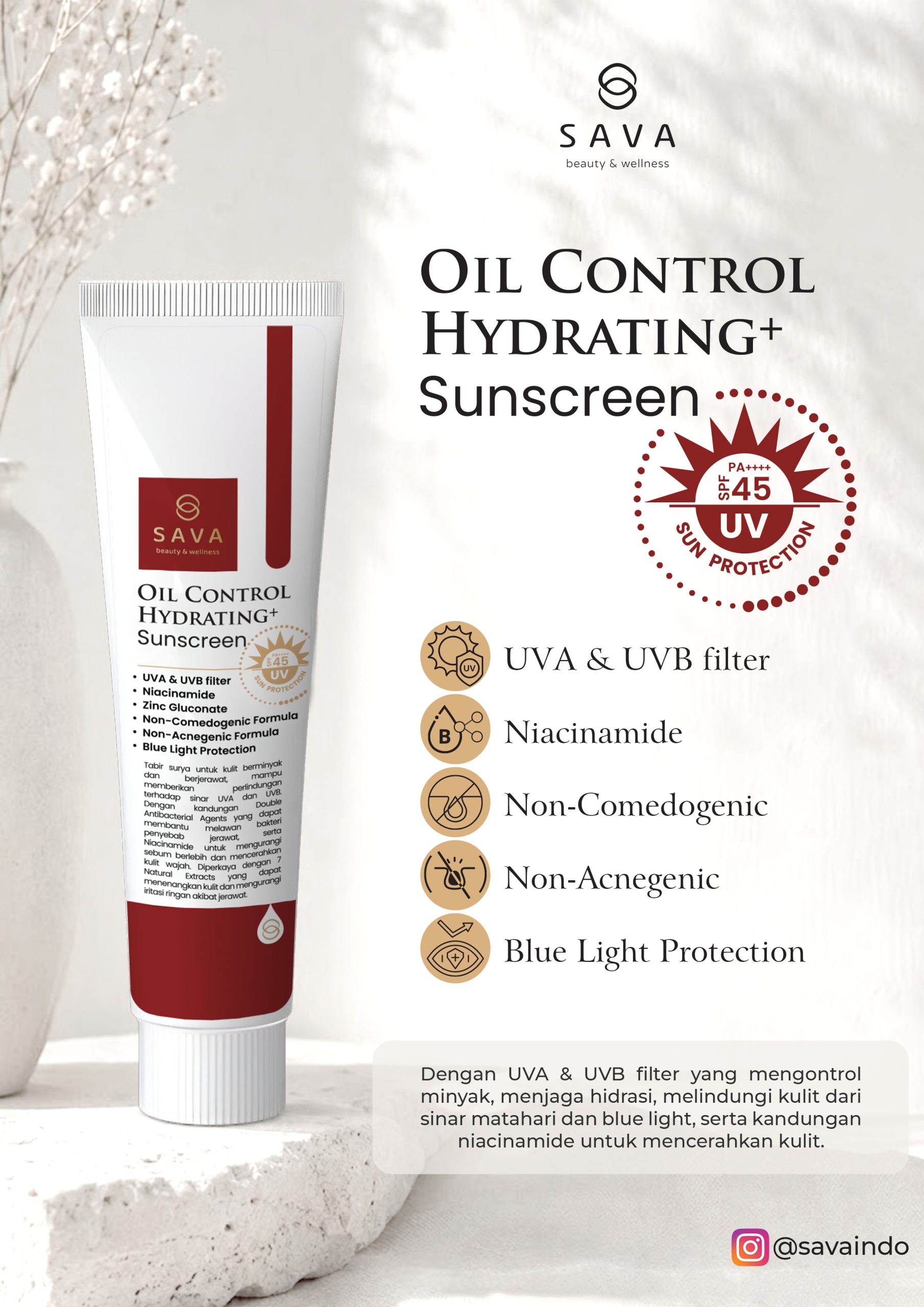 Oil Control Hydrating +Sunscreen - Image 3